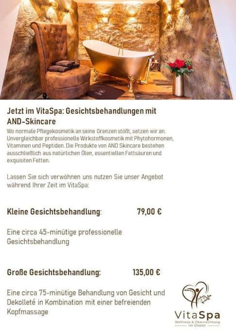 Chalet Vitaspa - Whirlpool & Sauna Privatspa Pegnitz Exteriér fotografie