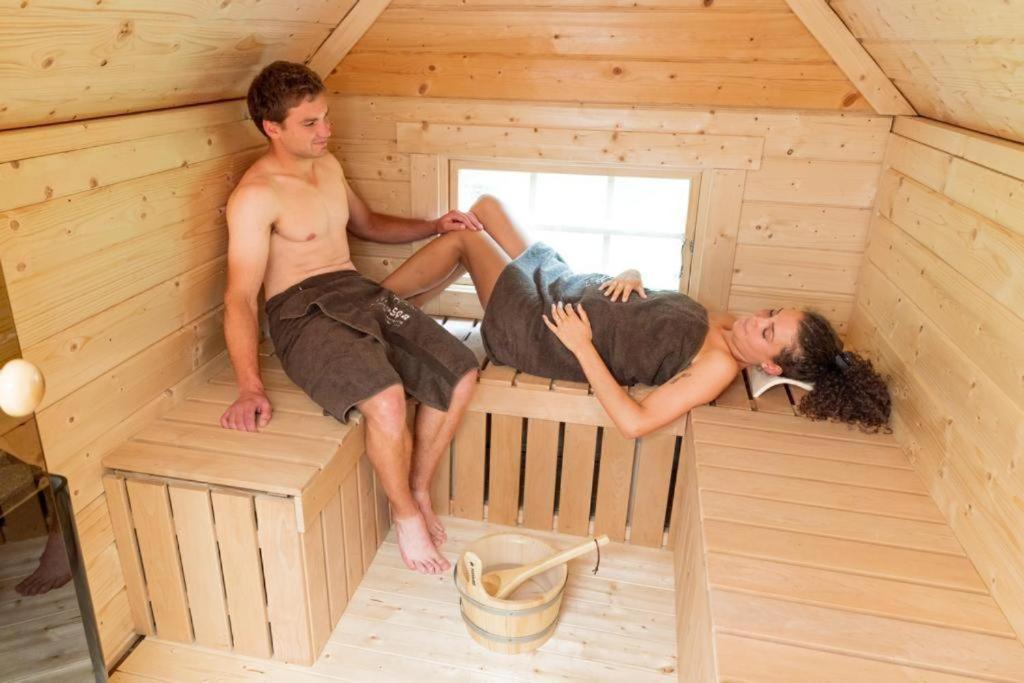 Chalet Vitaspa - Whirlpool & Sauna Privatspa Pegnitz Exteriér fotografie